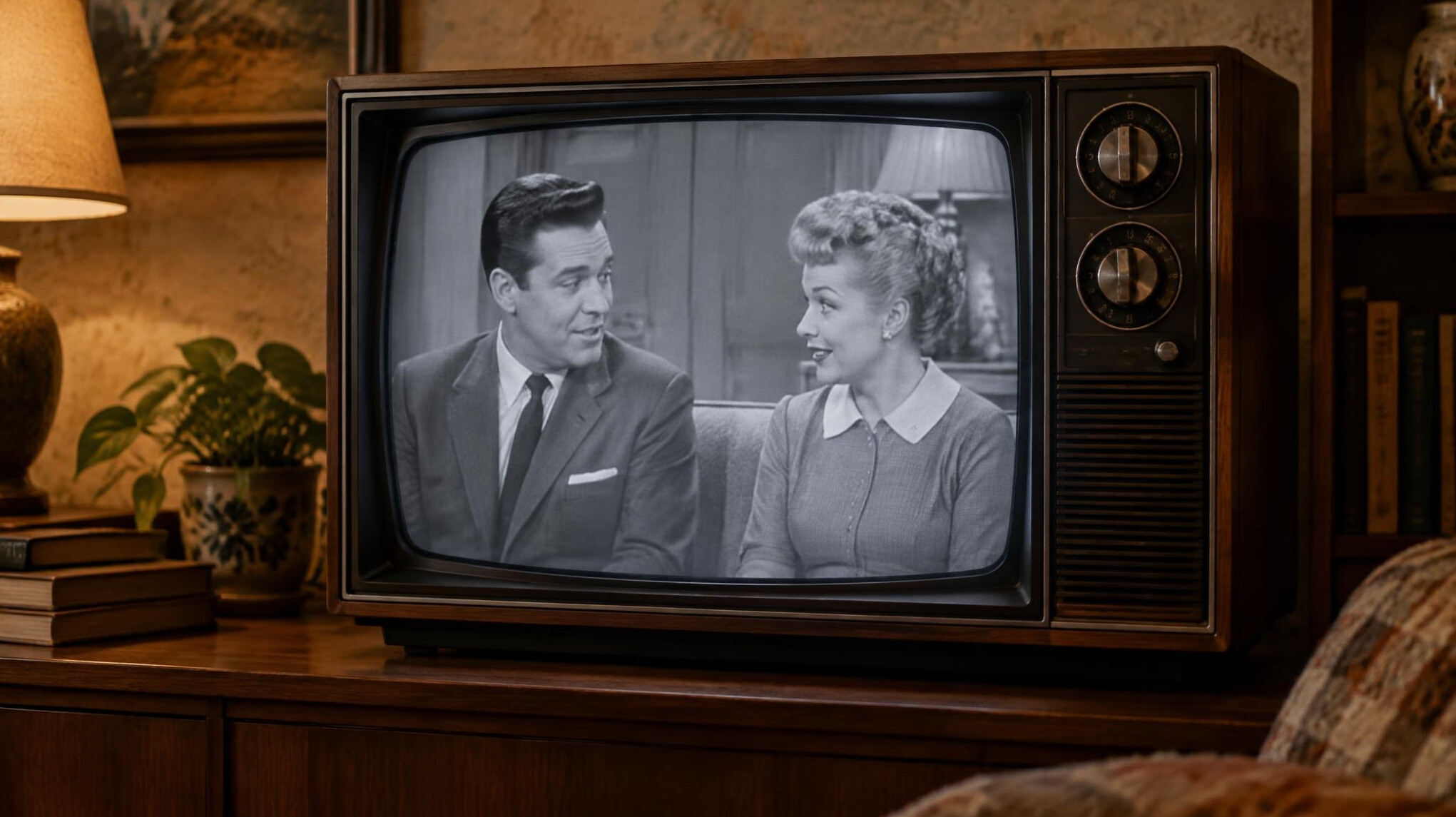 vintage television set